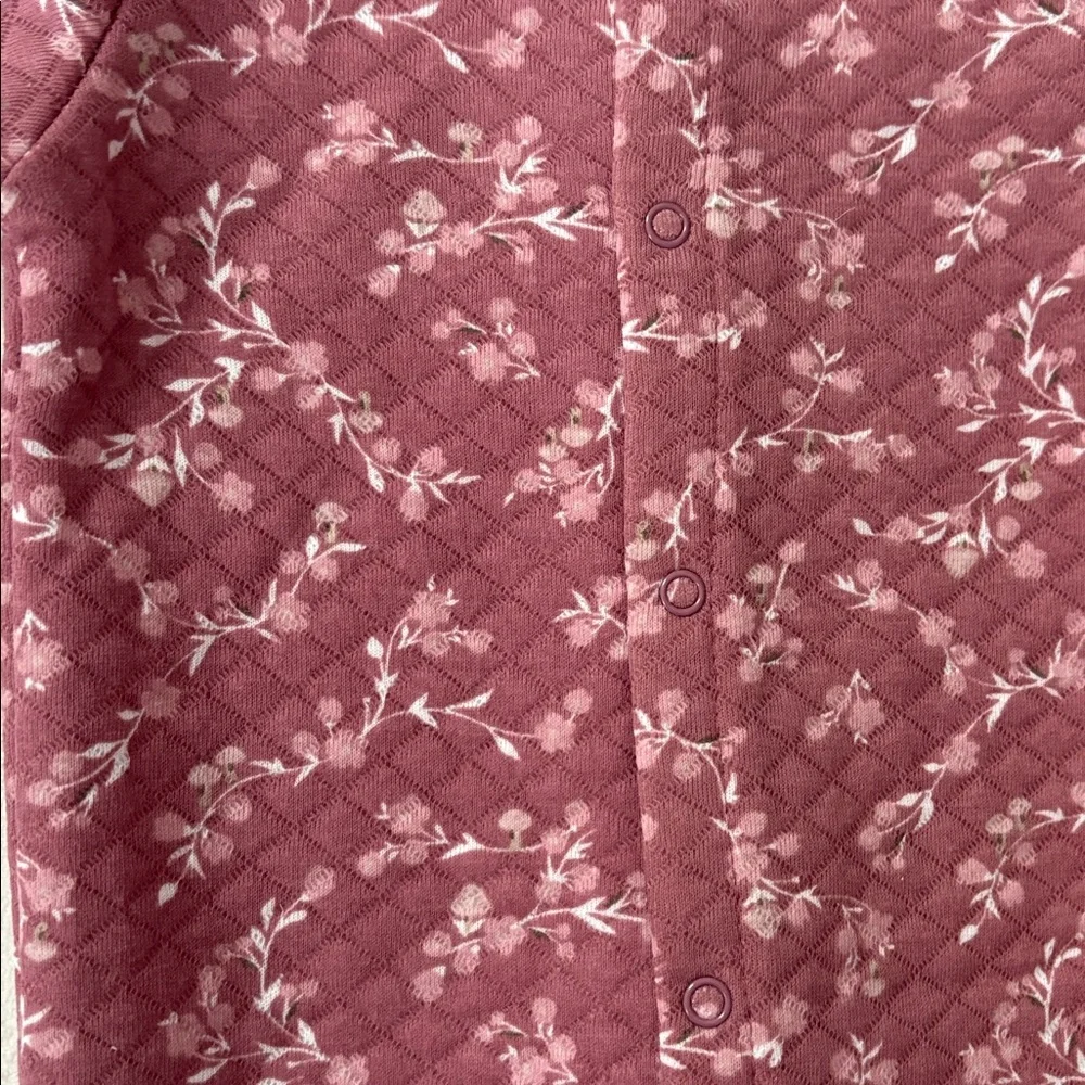Baby Chickpea Onsie Bundle - Pink Floral and White - Size 0 to 3 months